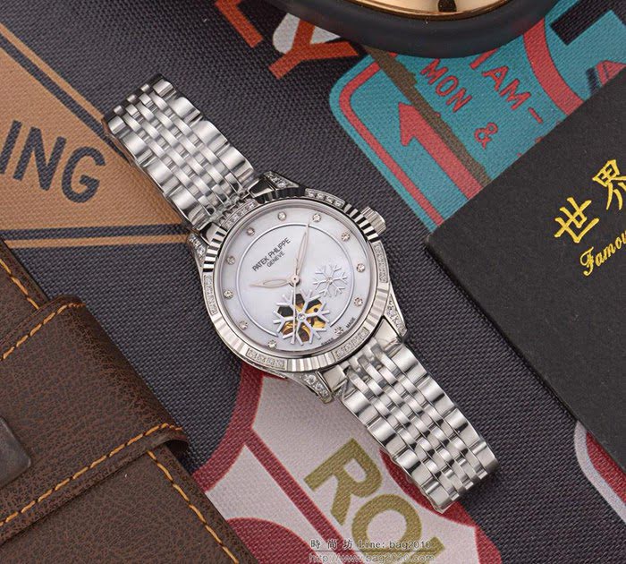 百達翡麗PATEK PHILPPE 最新上市 超強防水 日本進口8215全自動機械機芯 女士精品腕表  wssb3549